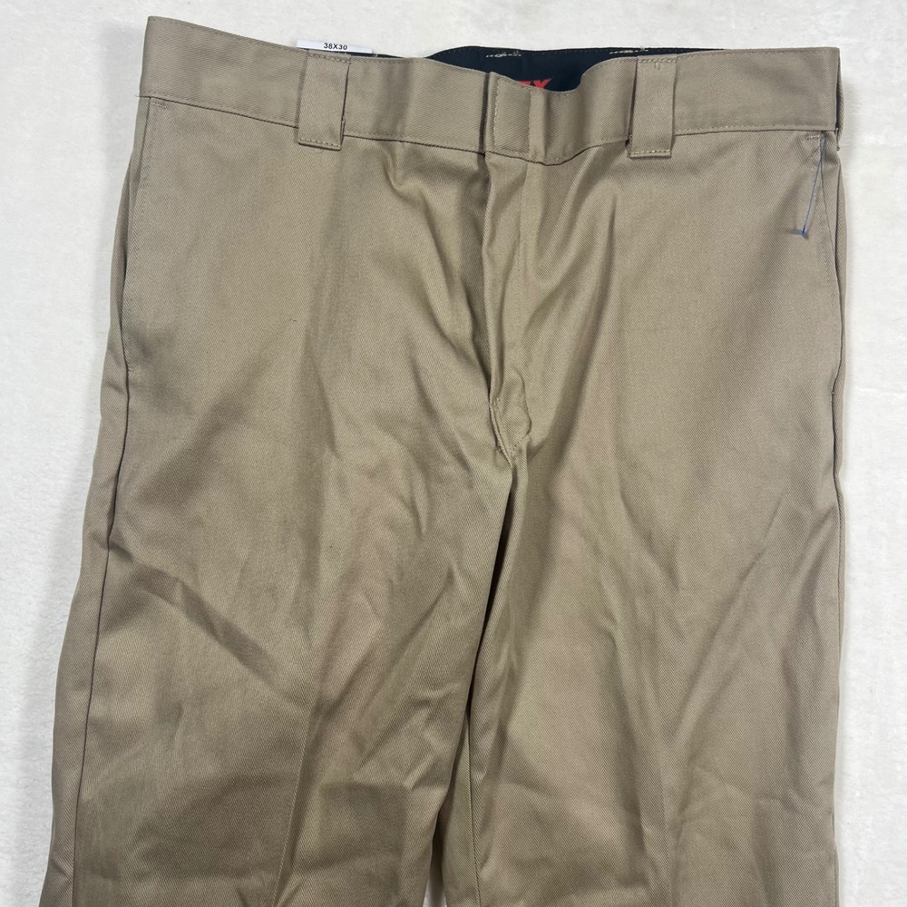 Dickies 874 Flex Original Fit Khaki Work Pants Men 38x30 Workwear Utility 874FDS - Picture 5 of 13